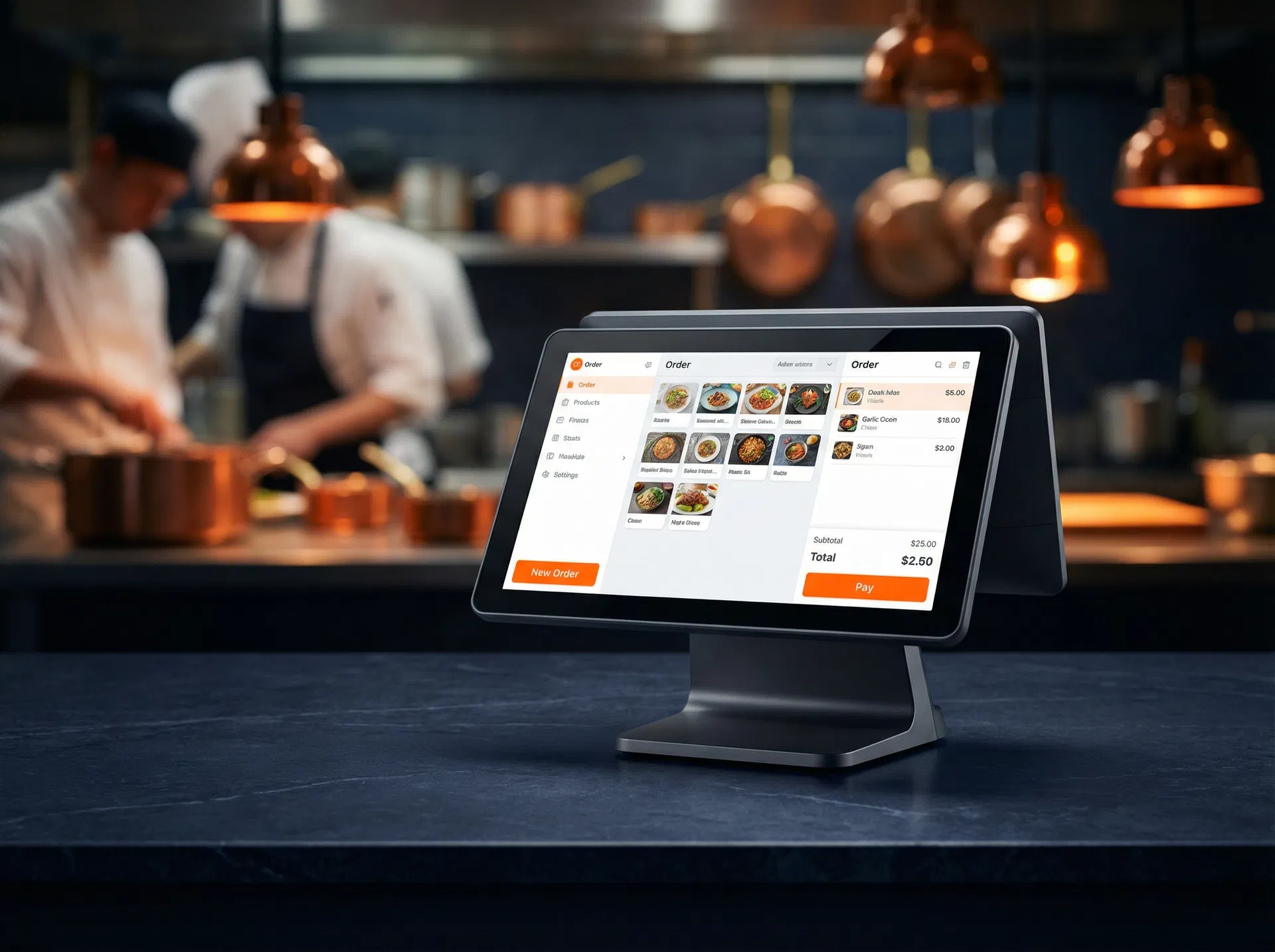 POSbiz point-of-sale hardware in a hospitality setting